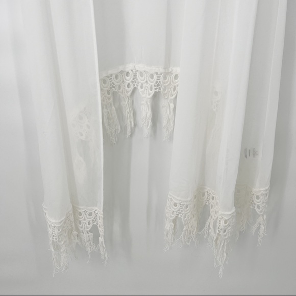 For Love and Lemons sheer white duster one size NWT - Picture 4 of 6